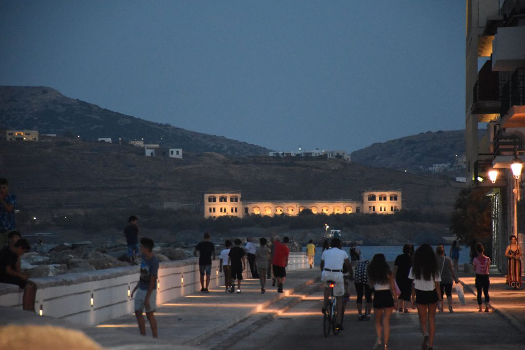 Πρώην λοιμοκαθαρτήριο Λαζαρέττων από Ακτή Καταδρομικού Έλλη